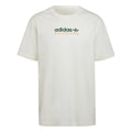 Off-white crew-neck adidas Adventure T-shirt with front logo print