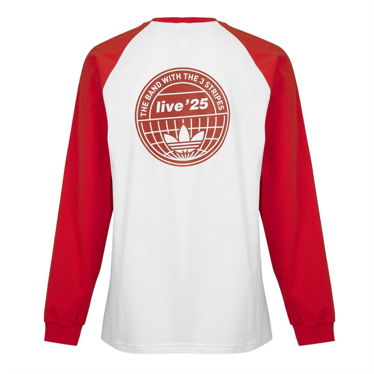 adidas Originals Adicolor Oasis long sleeve raglan baseball T-shirt with wordmark, white and green color block design, casual sports style