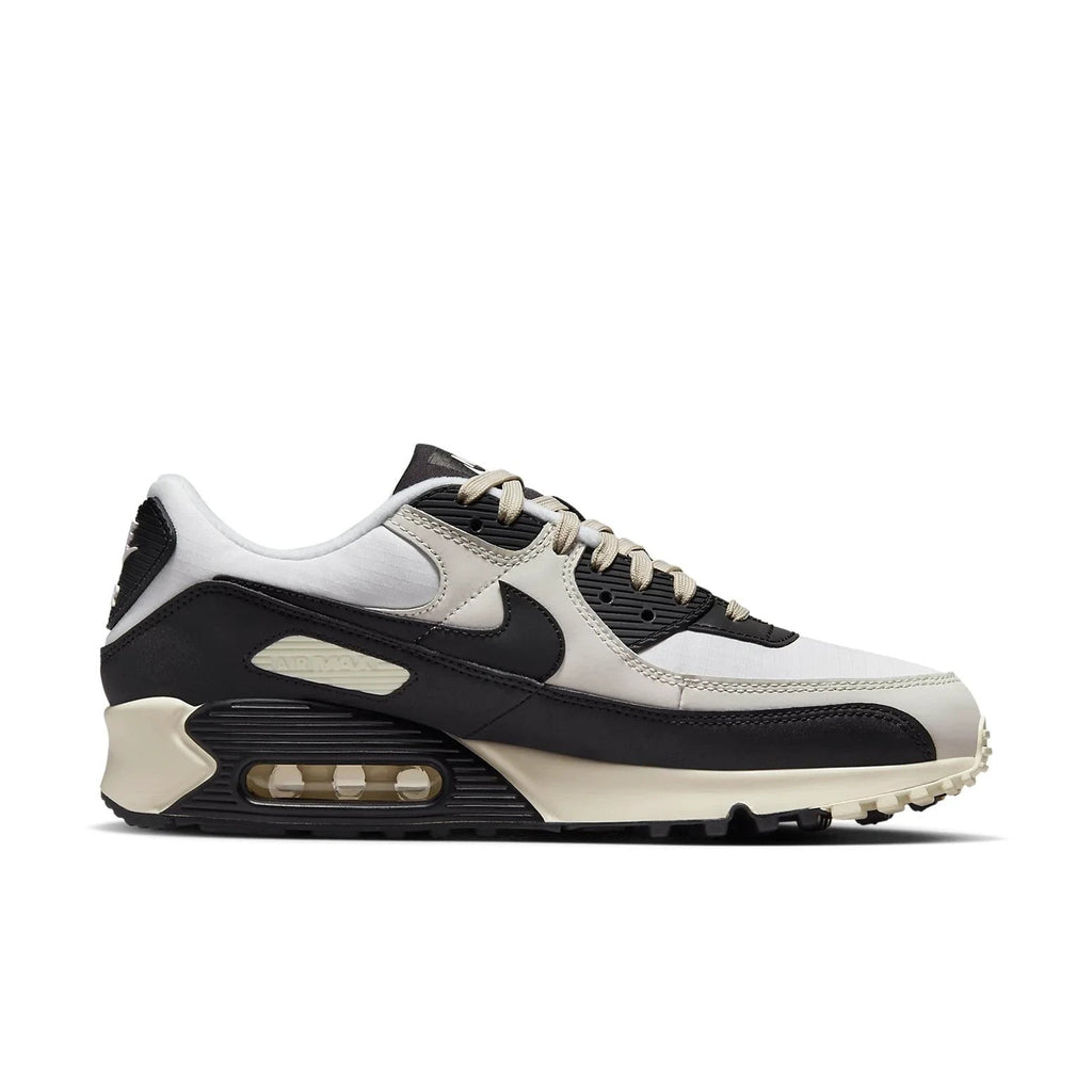 Men's Nike Air Max 90 DQ8974-100 Sneakers Sail Coconut Milk Black Running Shoes