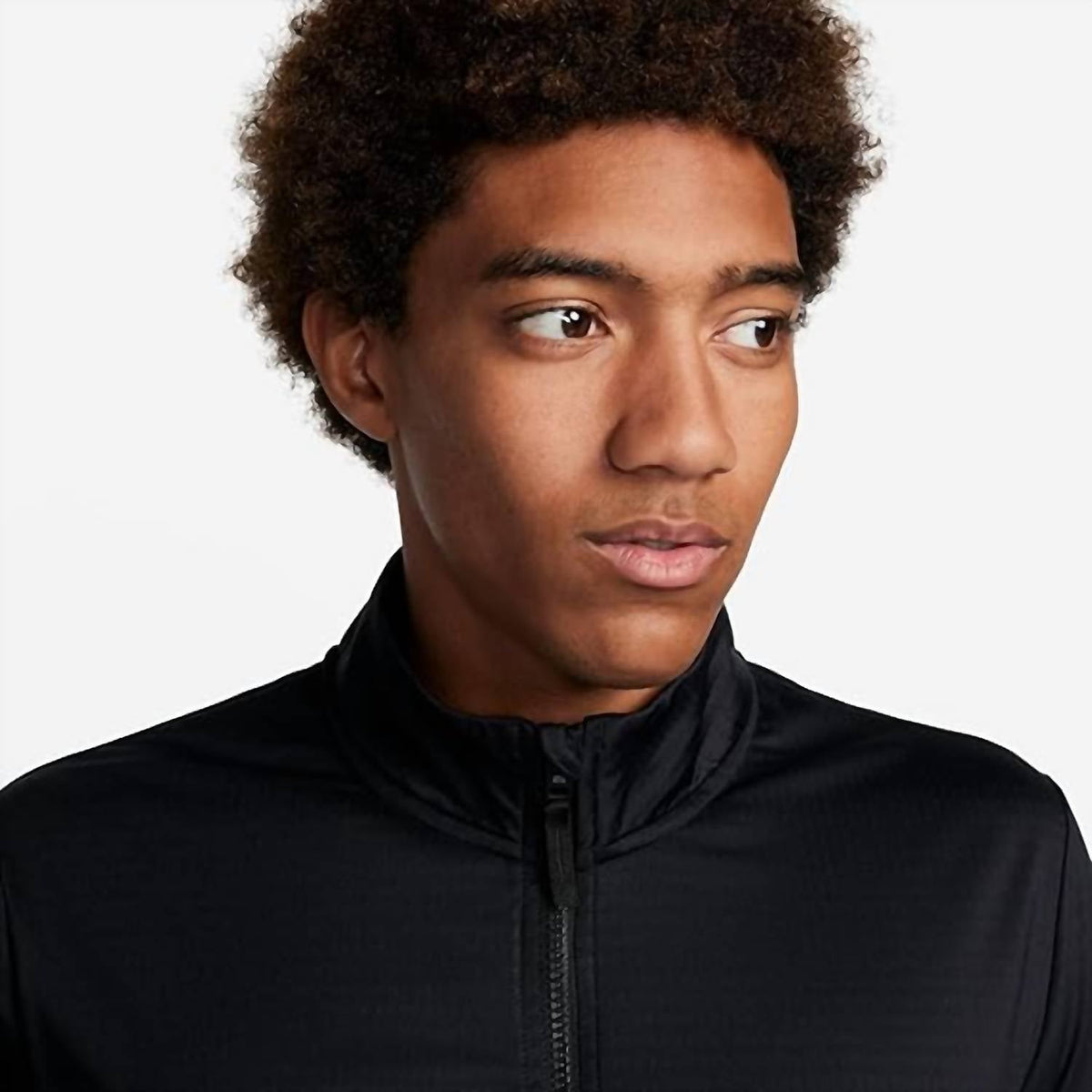 Men's Dri-Fit Victory Golf 陆 Zip Top In Black