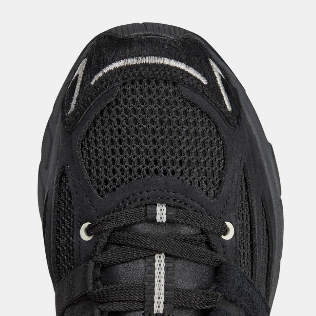 adidas Originals Adistar Cushion STFM trainers in black with white accents, lightweight athletic footwear for comfortable running and training