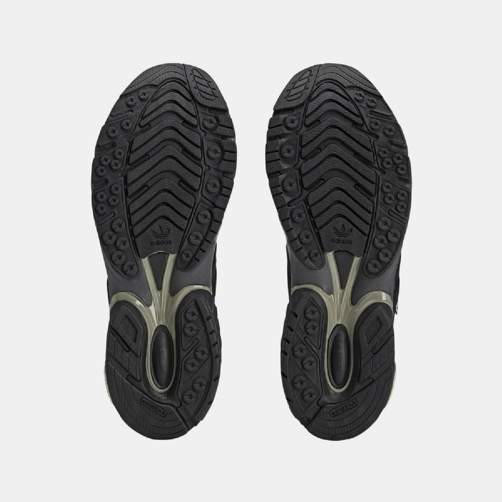 adidas Originals Adistar Cushion STFM trainers in black and white with cushioned soles and sporty design for comfortable athletic footwear