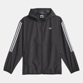 Black adidas Originals skateboarding windbreaker jacket with full zip and hood