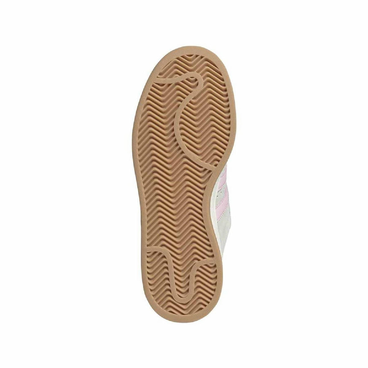 adidas Campus 00s trainers outsole, tan gum rubber with textured herringbone tread