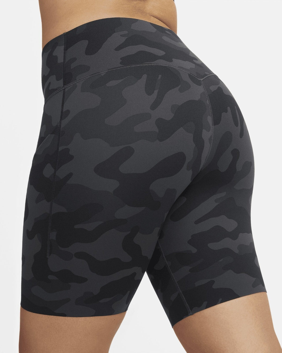 Unisex Nike Universal Biker Shorts Black Stretch Pull On High-Waisted SRT295
