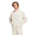 adidas Originals white track top with full zip and stand collar