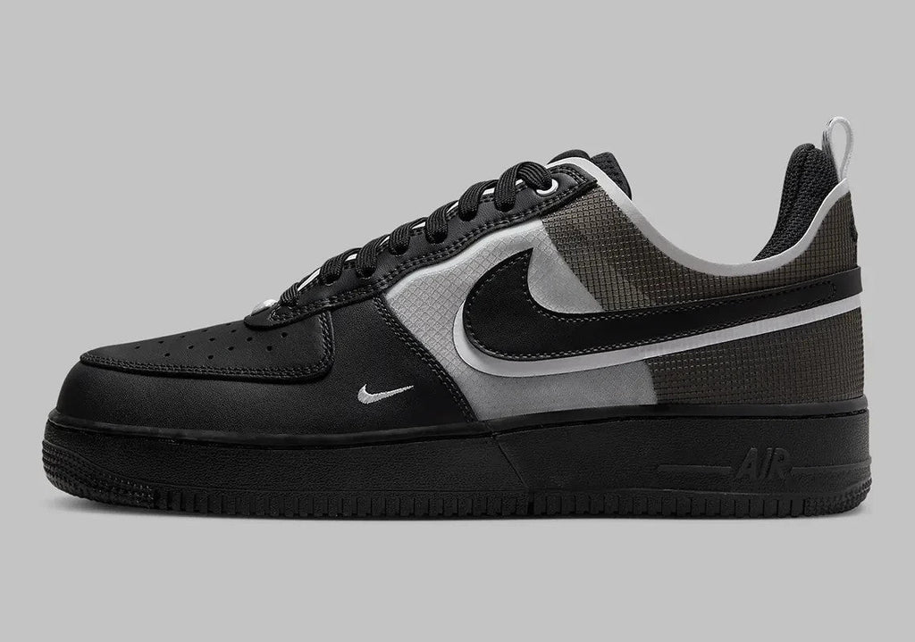 Men's Nike Air Force 1 React DM0573-002 Sneaker Black White Lifestyle Shoes