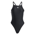 Black adidas Originals 3 Stripes bodysuit with scoop neck and thin straps