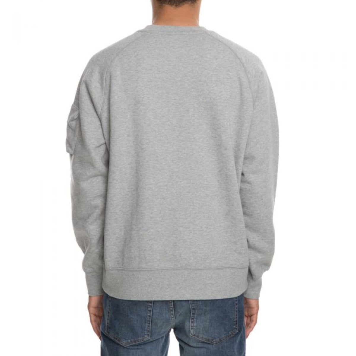 Men's Nike AW77 Fleece Crew Sweatshirt Grey/White 598701-063