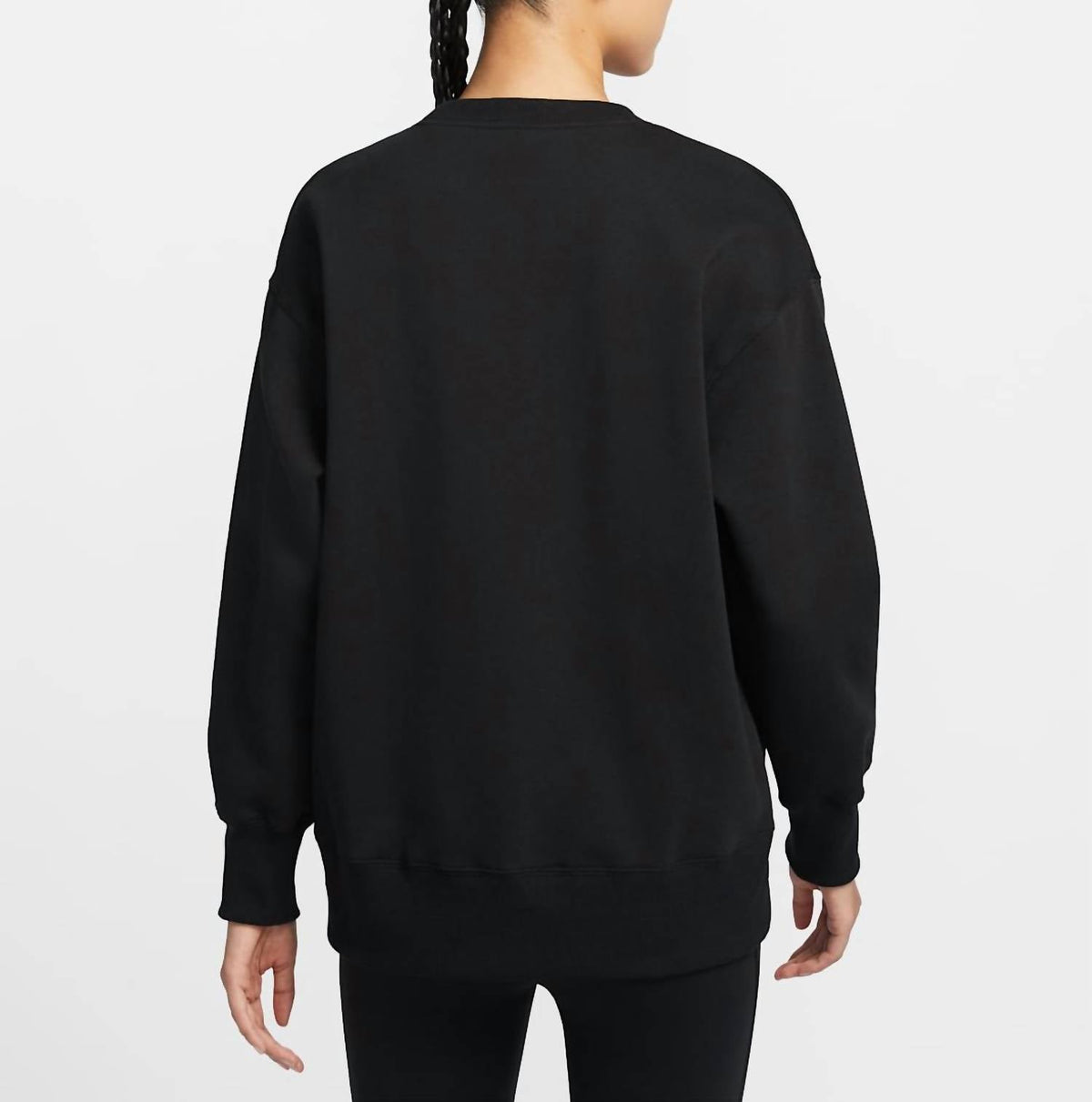 Phoenix Fleece Crew Sweatshirt In Black/white