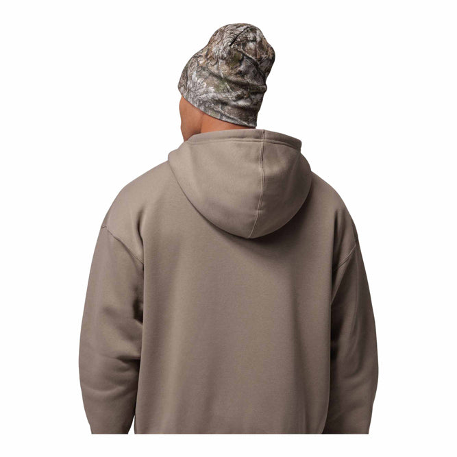 Mens Jordan Brooklyn Fleece Oversized Full Zip Hoodie Olive Grey/Black