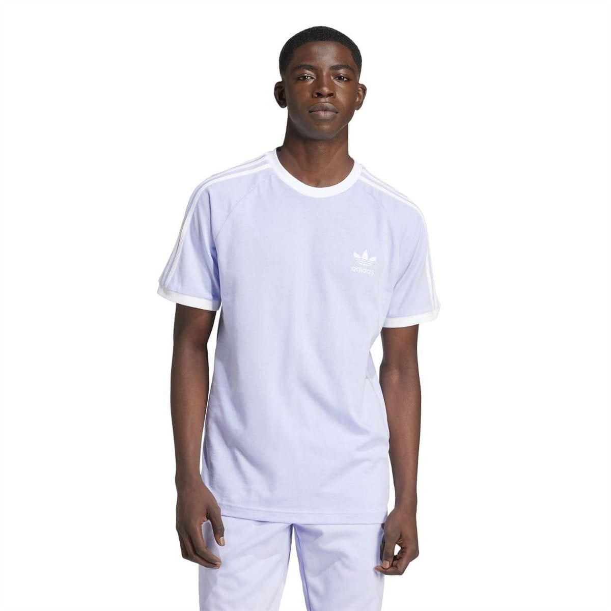 adidas Originals Classics 3 Stripes T-shirt featuring short sleeves, iconic three stripes on the sleeves, and a crew neck design