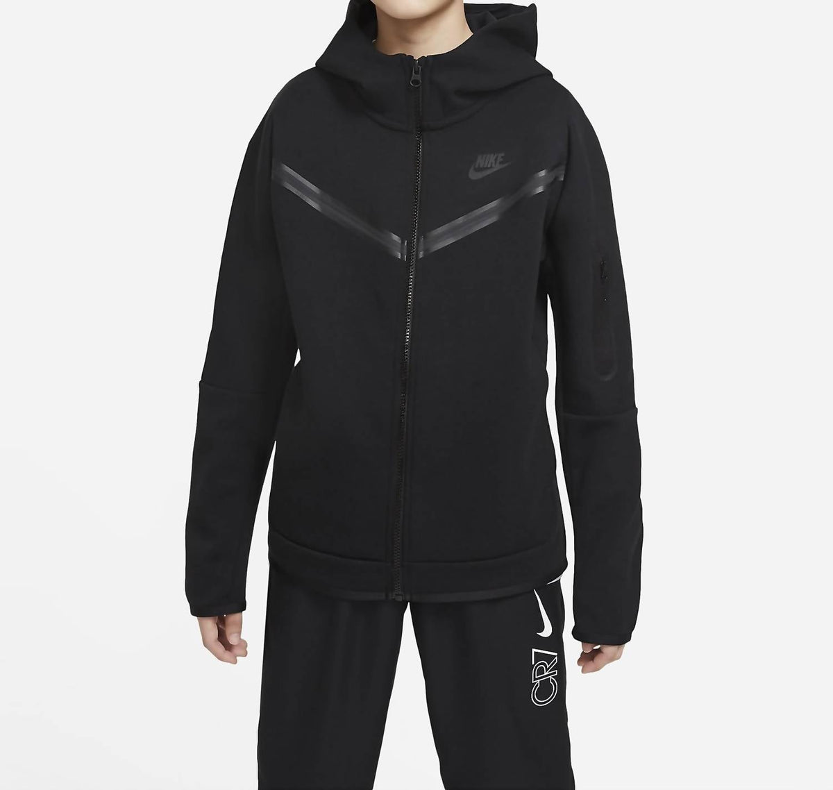 Kid's Sportswear Tech Fleece Pullover Hoodie In Black