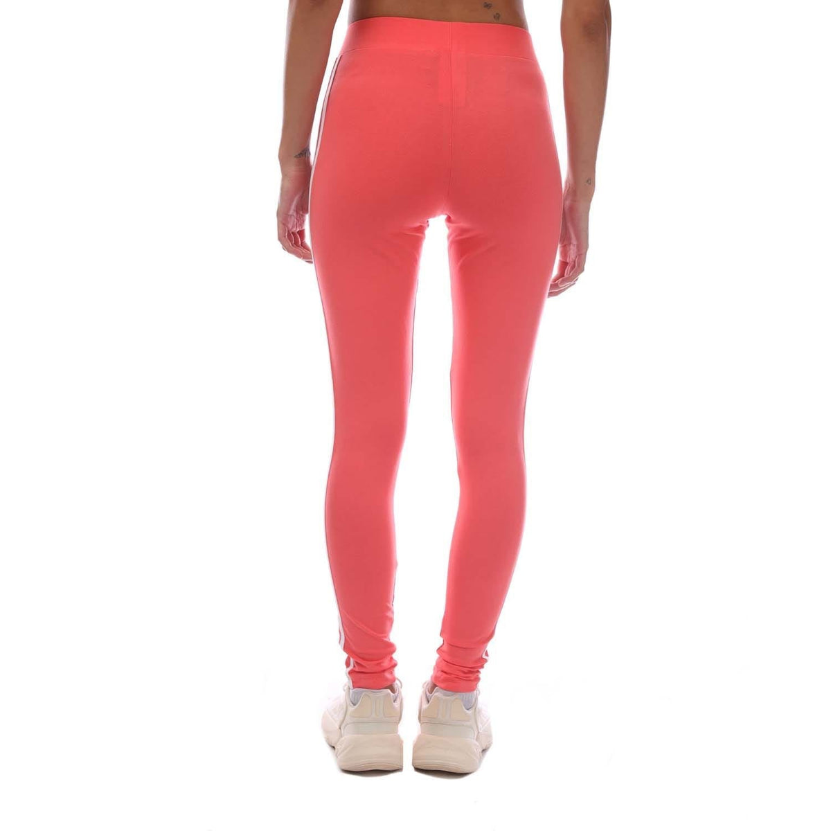 Pink adidas Originals Adicolor 3-Stripes leggings, full-length slim fit