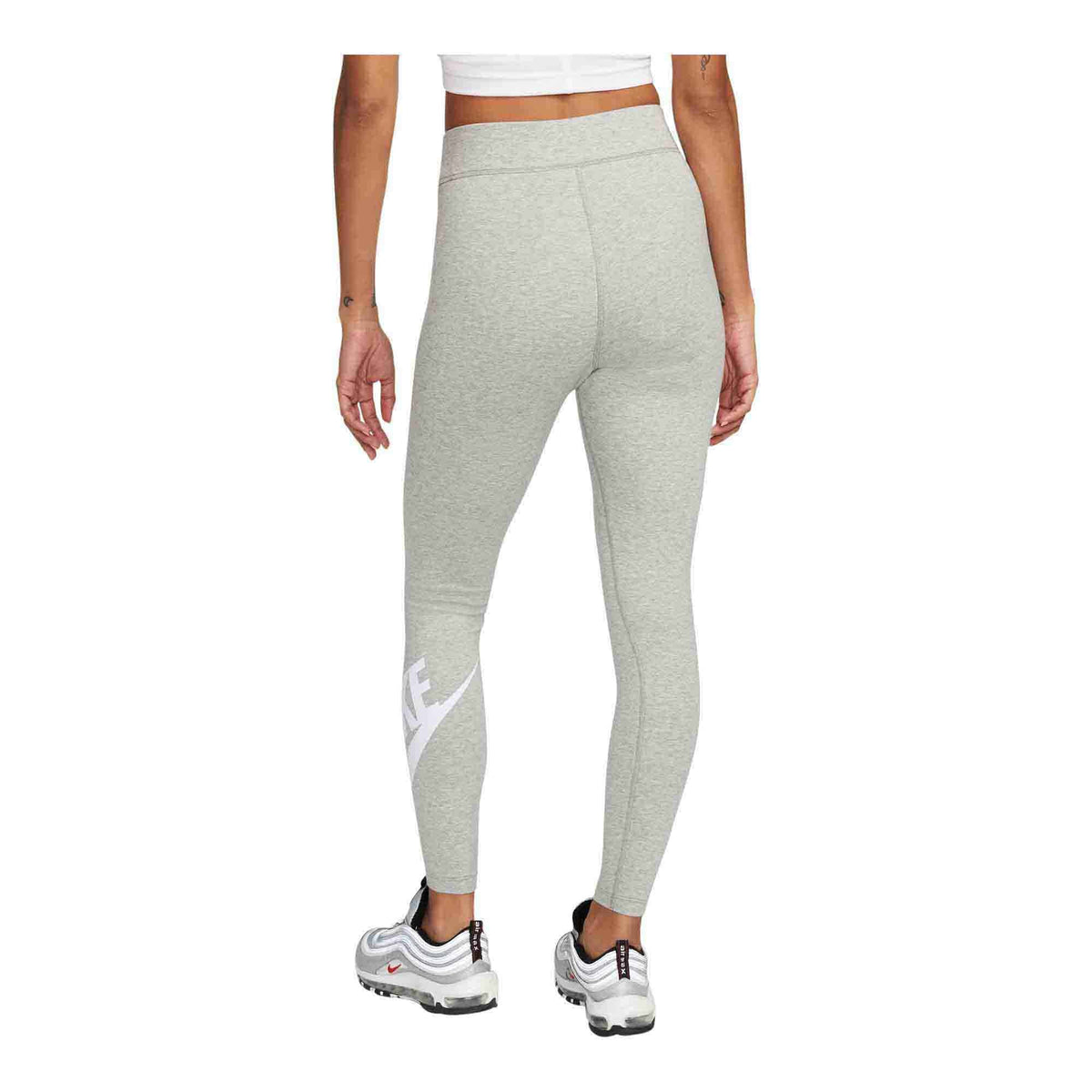 Women's Nike Sportswear Classics High-Waisted Graphic Grey Leggings