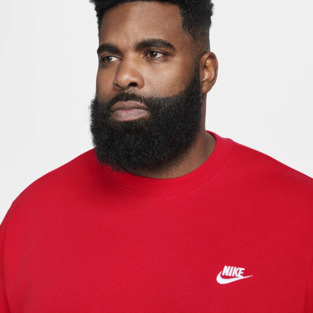 Men's Nike Sportswear Club Fleece University Red/White BV2662-657