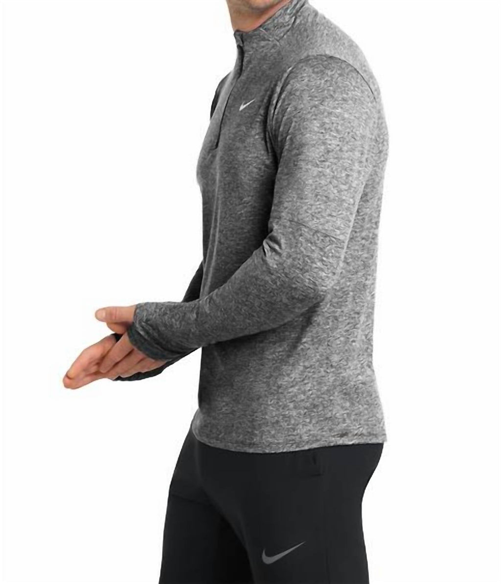 Dri-Fit Element 1/2-Zip Top In Black Heather