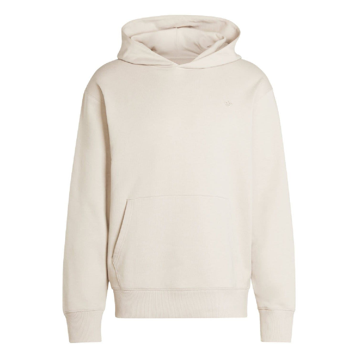 adidas Originals beige hoodie with pullover hood and kangaroo pocket