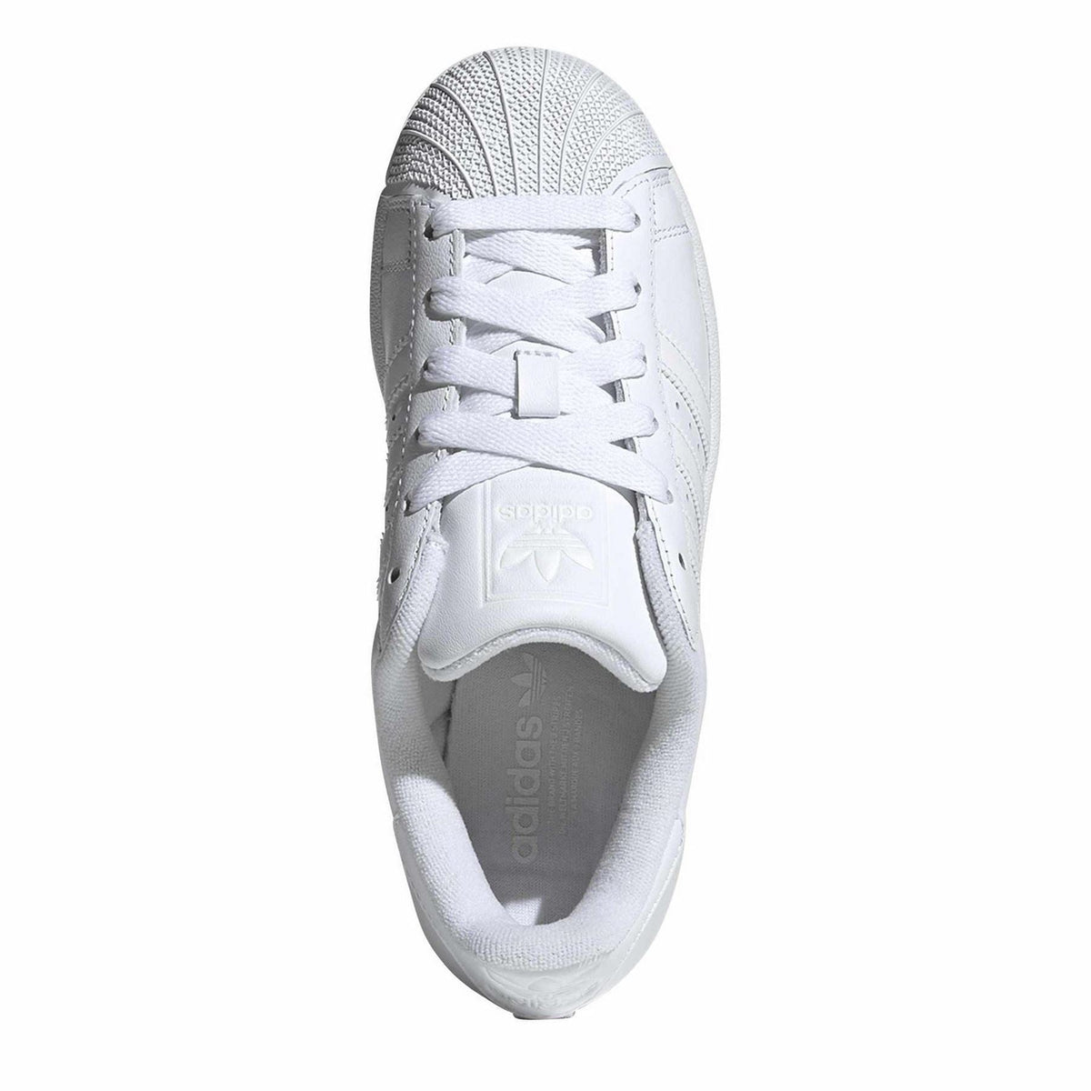 adidas Originals Superstar II sneakers, white upper with tongue logo and padded interior