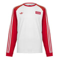 adidas Originals Adicolor Oasis long sleeve raglan baseball T-shirt with crew neck and wordmark logo, in vibrant colors.