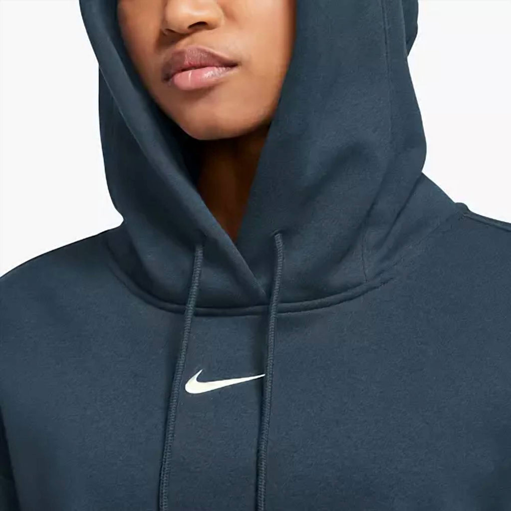 Phoenix Fleece Pullover Hoodie In Navy/white