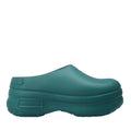 Green adidas Originals AdiFOM mule clogs with thick sole and slip-on design