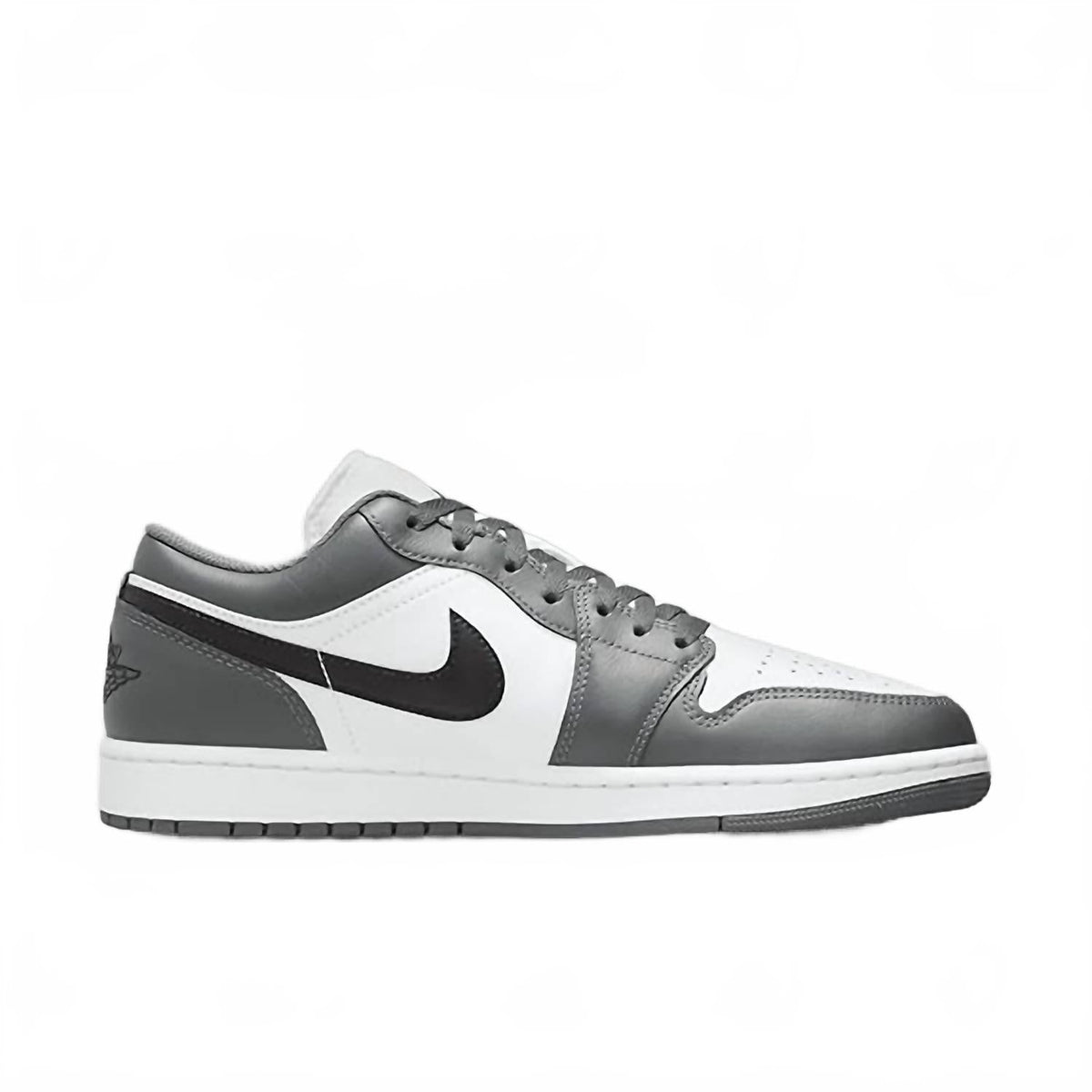 Men's Jordan 1 Low Shoe In Grey/black