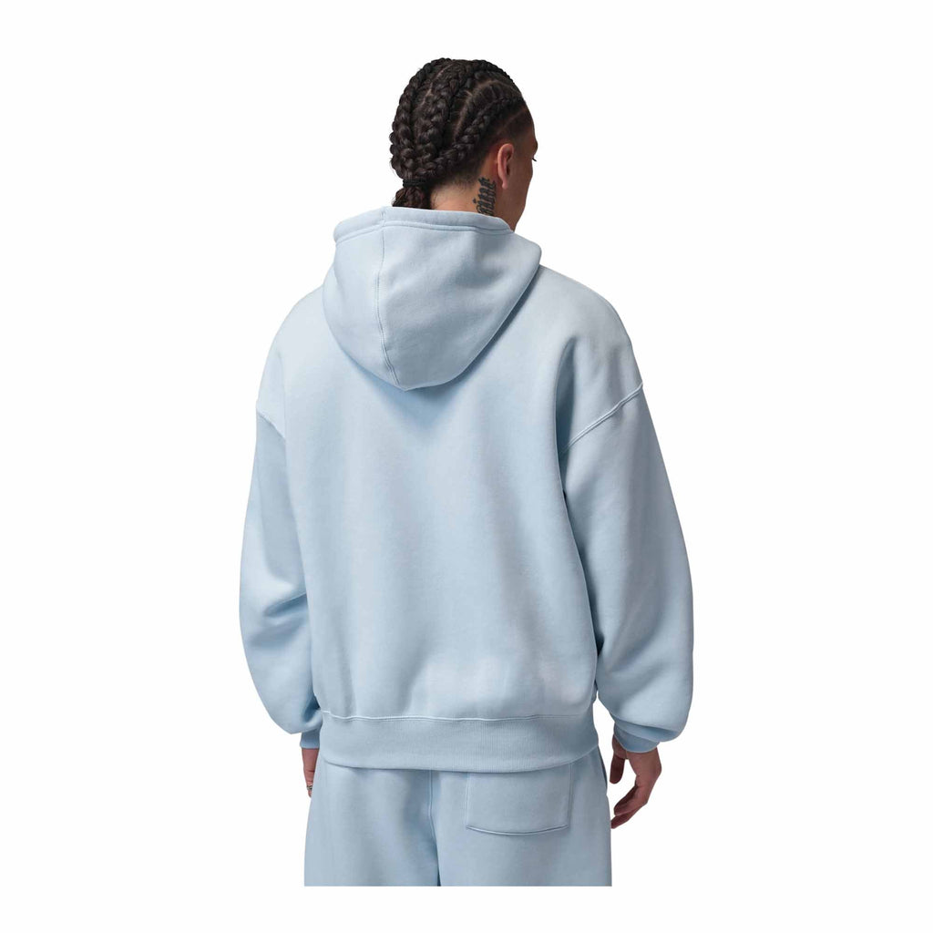 Mens Jordan Brooklyn Fleece Oversized Full Zip Hoodie Aura/Black