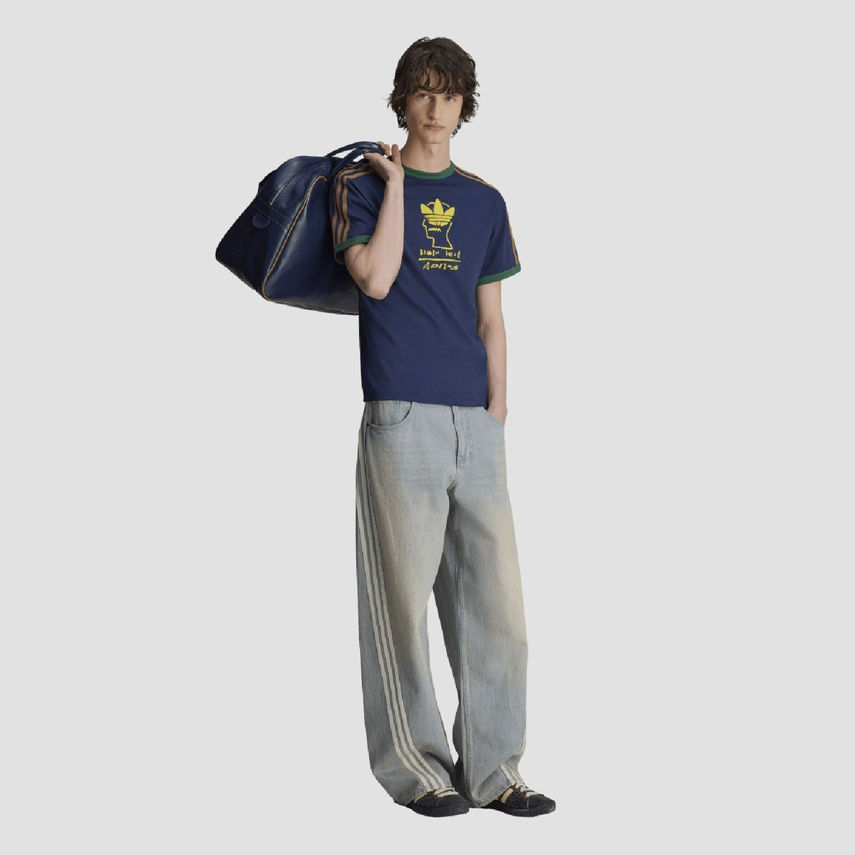adidas Originals Brain Dead T-Shirt featuring graphic design, casual fit, and classic branding for streetwear style