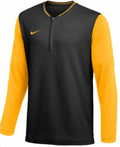 Men's Dri-Fit Half Zip Top In Black/sundown