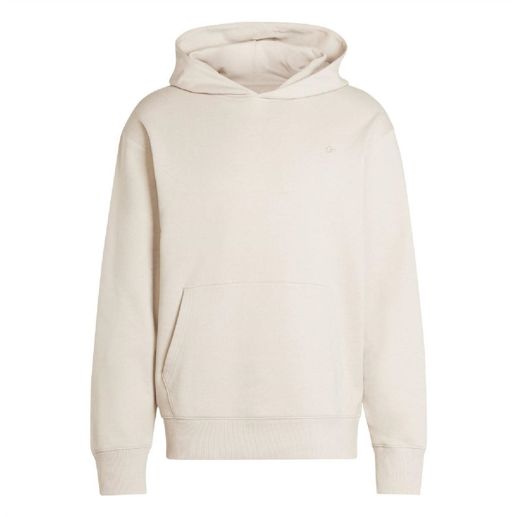 adidas Originals beige pullover hoodie with hood and front kangaroo pocket