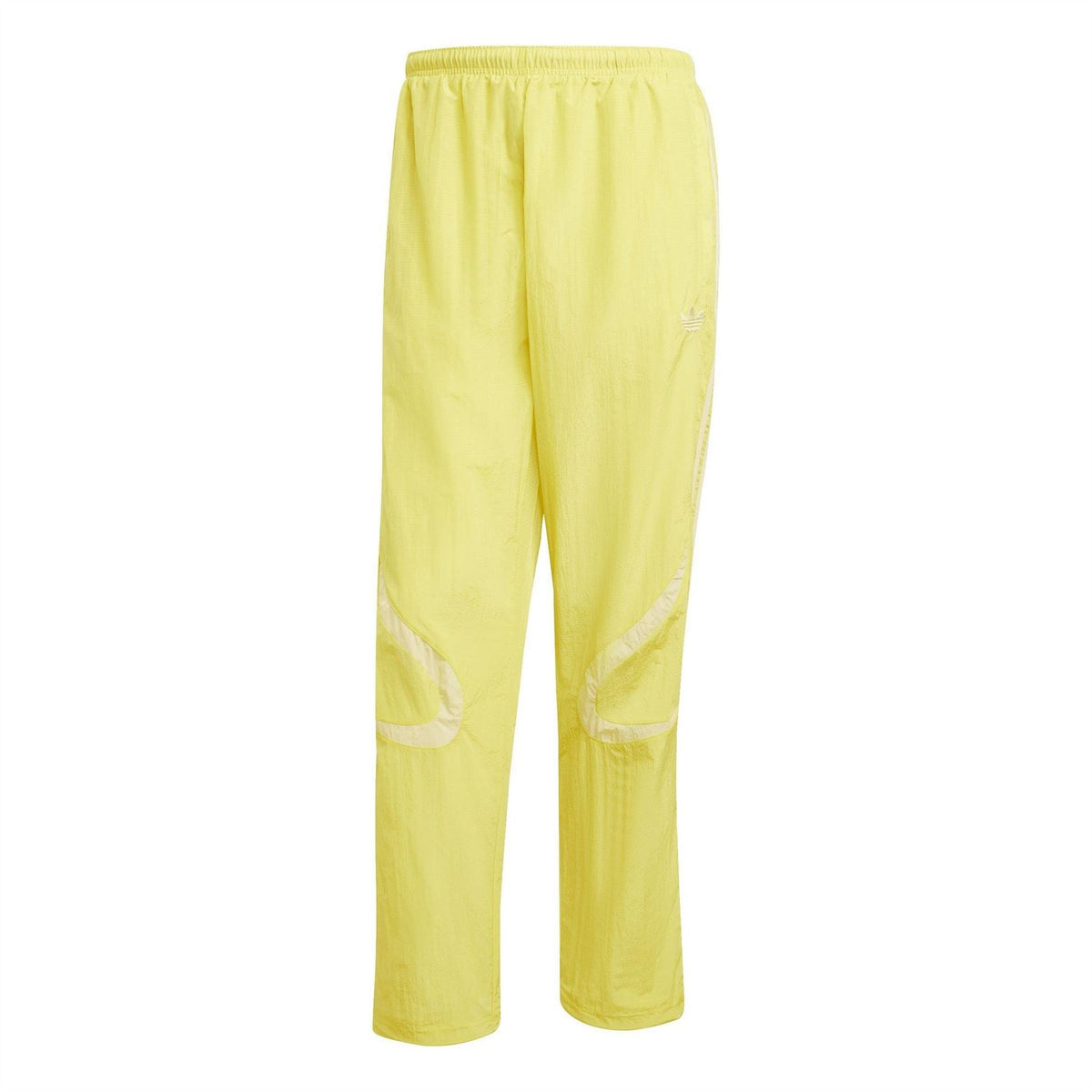adidas Originals yellow track jogger pants with elastic waist and open cuff hems