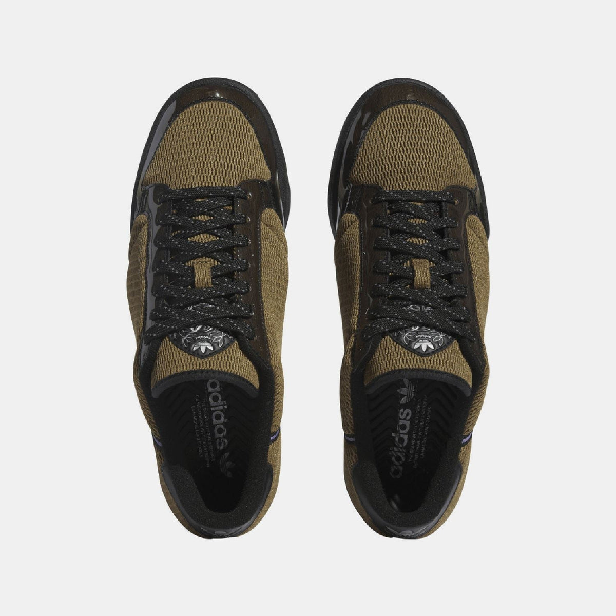 adidas Originals Blondey Continental sneakers, view from toe with black laces