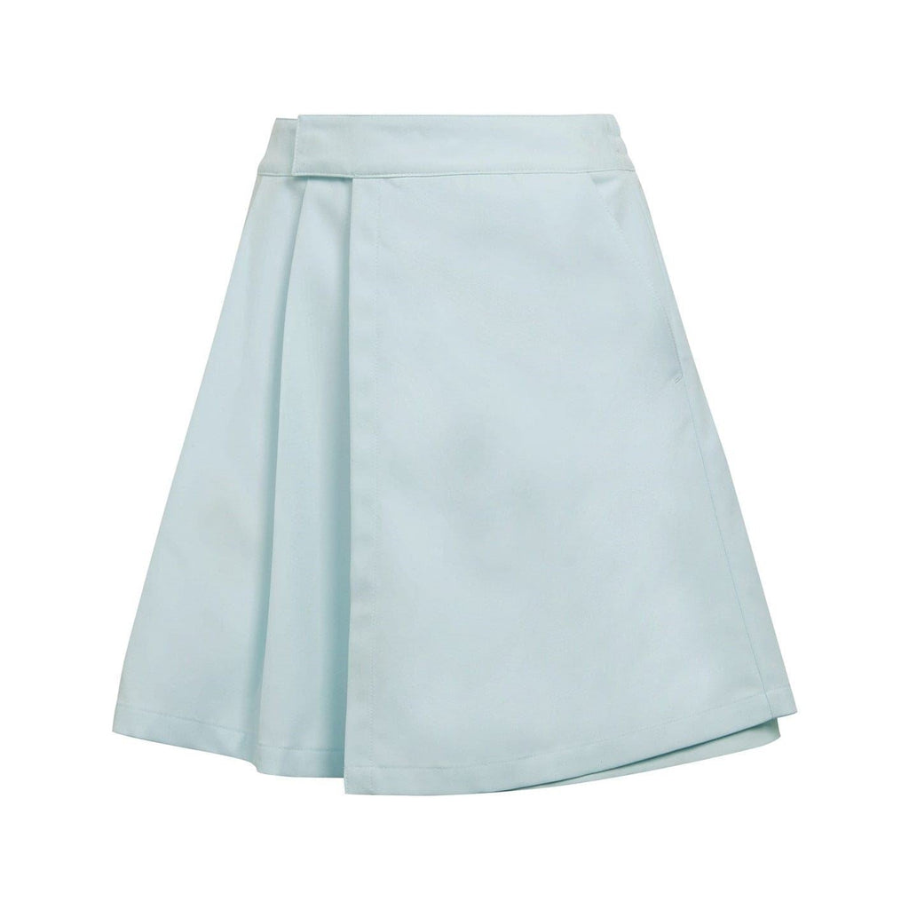 adidas Originals Adicolour contemporary tailored skirt in vibrant fabric, displayed on a hanger with a clean background