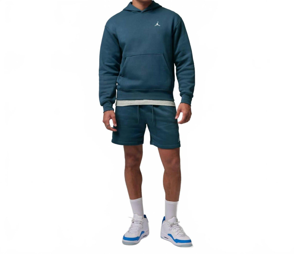 Jordan Brooklyn Fleece Pullover In Blue