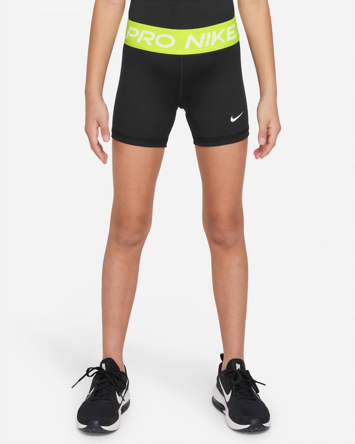 Men's Pro Biker Shorts In Black/neon