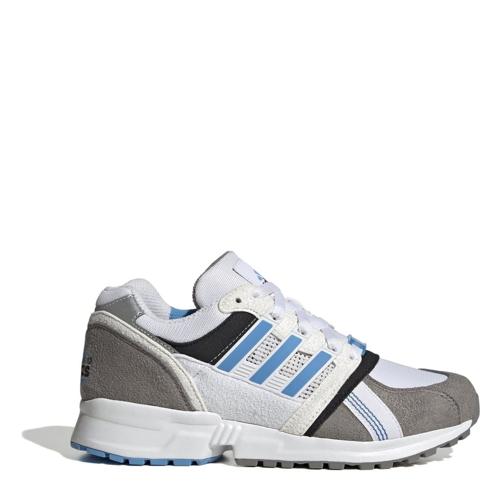 adidas Originals EQP CSG 91 running trainer, white with blue stripes and gray panels