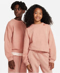 Nike DQ9002-872 Sweatshirt Kids  Rust Oxide Long Sleeve Crew Neck GBO154