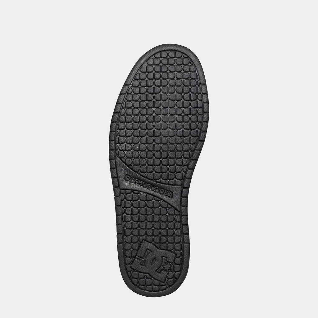 DC Court Graffik black patterned outsole with DC logo
