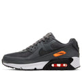 Grade-School Nike Air Max 90 Iron Grey/Black-Total Orange CZ5866-002