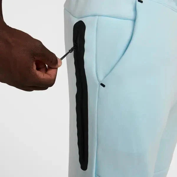 Men's Nike Tech Fleece Jogger Pants  Glacier Blue Drawstring Waist KFC465
