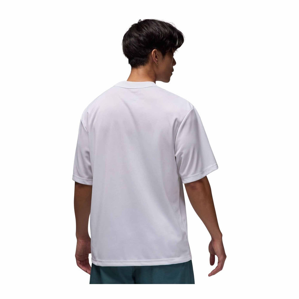 MENS JORDAN ESSENTIALS SHORT SLEEVE TOP_WHITE