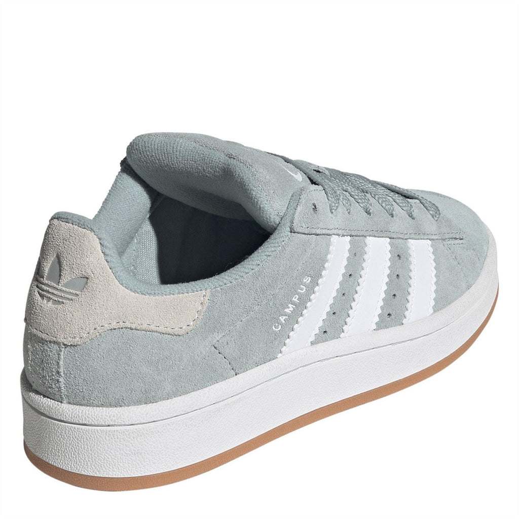 adidas Originals Campus 00s sage green suede sneaker with white stripes and gum-tinged sole