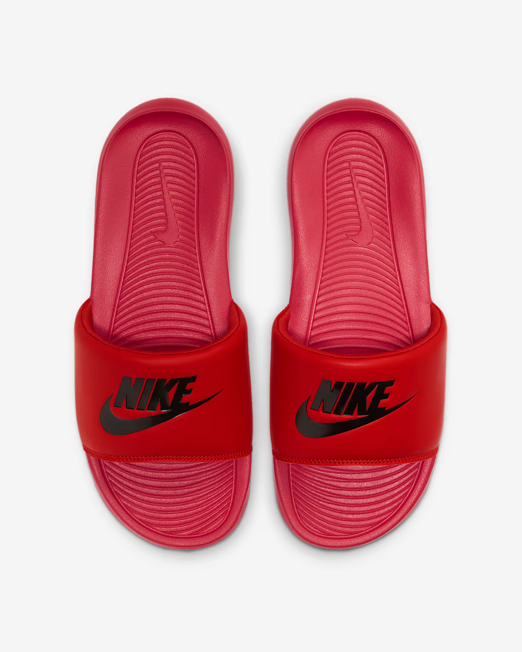 Men's Nike Victori One CN9675-600 Slippers University Red Black Slip On Slides