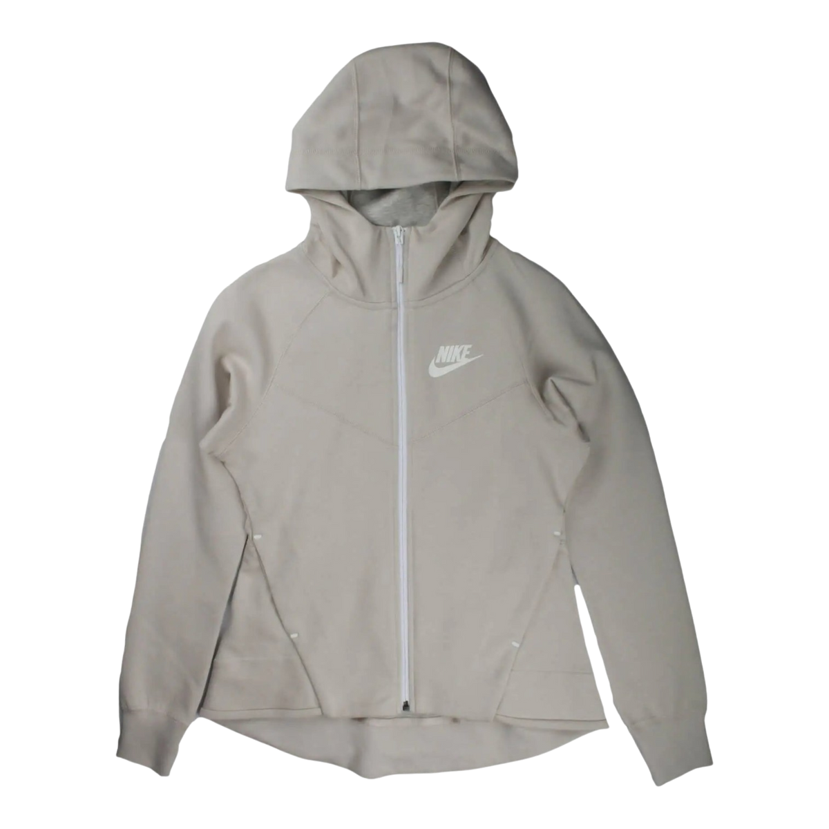 Women's Nike NSW Tech Fleece F/Z Windrunner Desert Sand/White Hoodie 930759-008