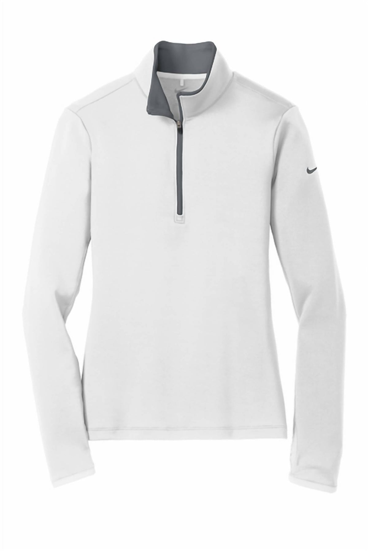 Dri-Fit Stretch 1/2 Zip Cover Up Top In White