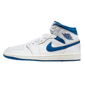 Men's Nike Air Jordan 1 Mid SE White / Industrial Blue - Sail FN5215-141