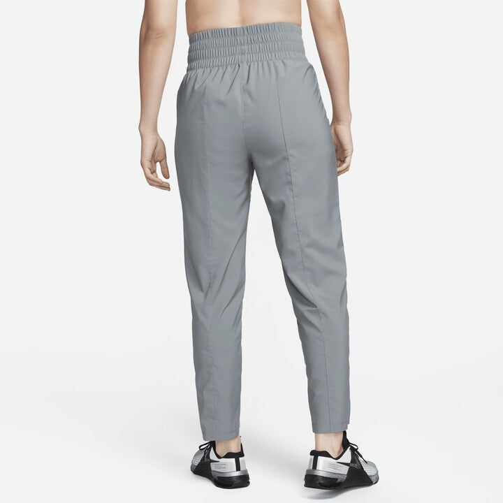 Women's Nike Dri-FIT One Pants Gray Ultra High-Waist Elastic Waist Active FTS434