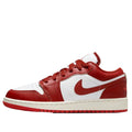 Nike Air Jordan 1 Low SE White / Dune Red - Lobster - Sail  FJ3465-160 Grade-School