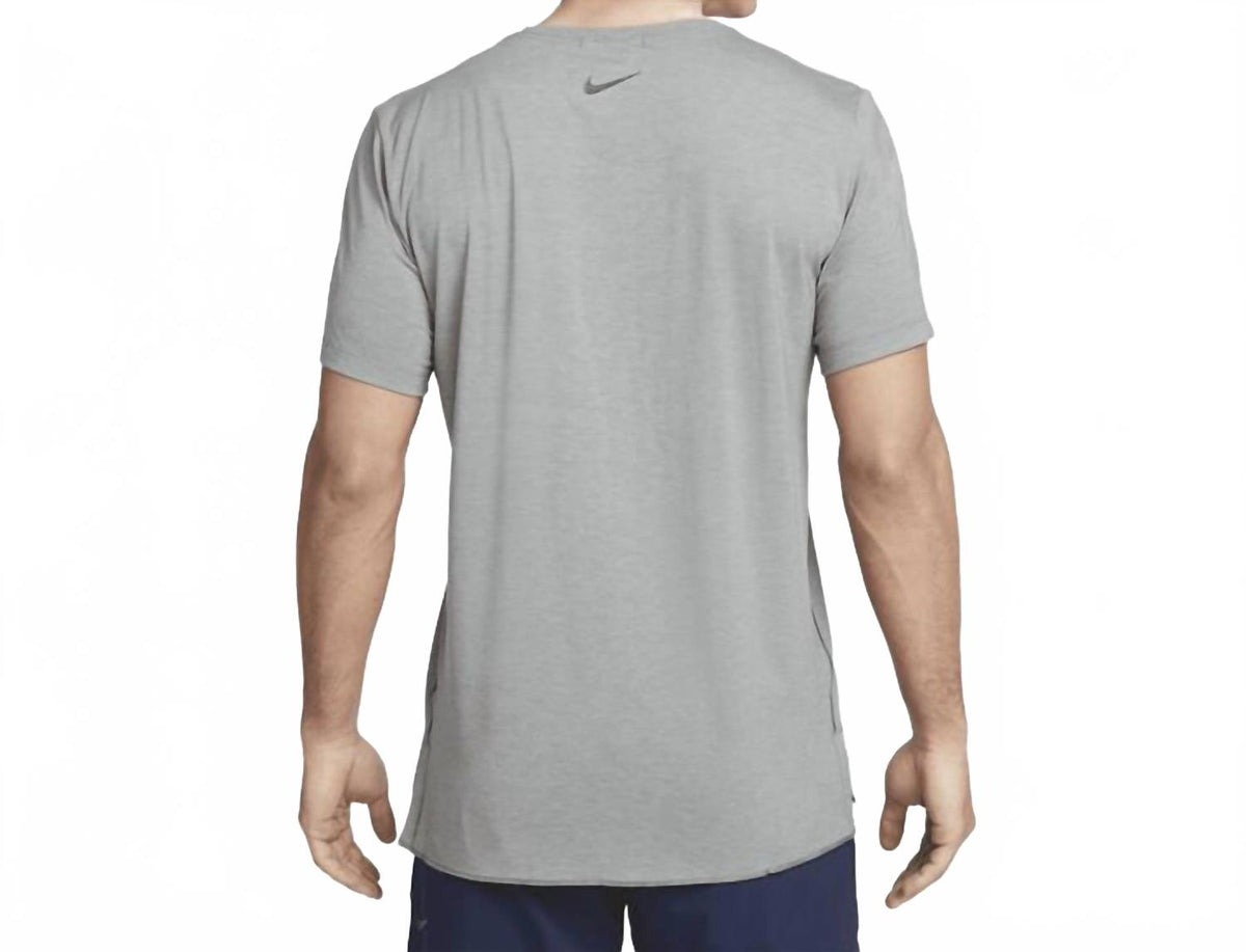 Yoga Training Dri-Fit Short Sleeve Top In Gray